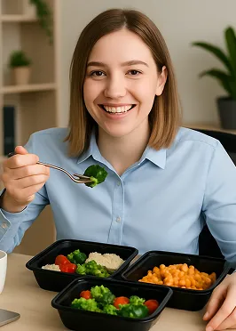 Porselen tabaklarda gastronomi küveti görseli